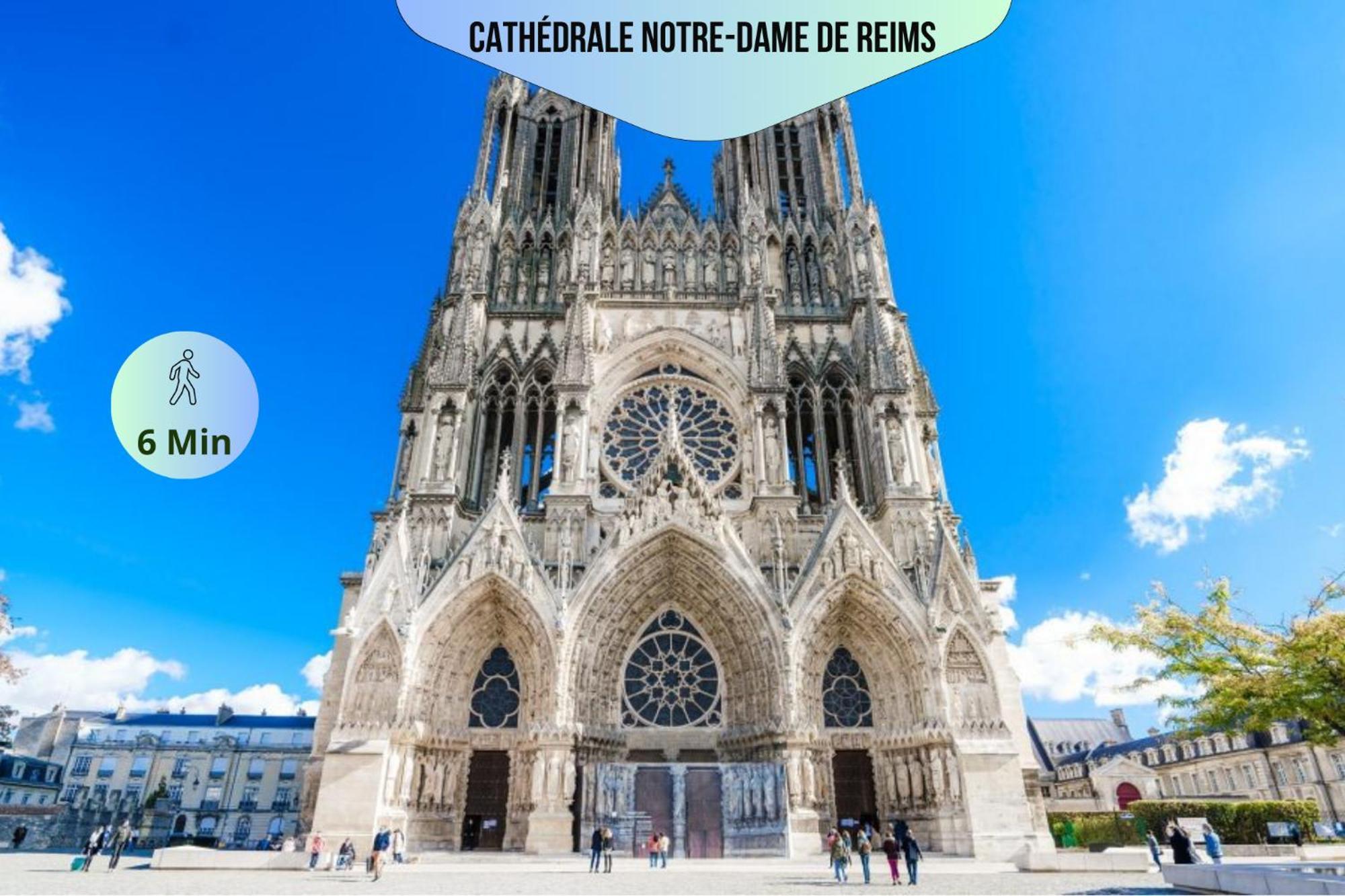 Passage Secret - Ideal Pro, Couples, Familles & Amis - Le Calme En Hypercentre - Wifi Haut Debit - Netflix - Machine A Laver - Gare, Cathedrale, Commerces, Restaurants & Transports En Commun A Moins De 10 Minutes A Pied Reims Bagian luar foto