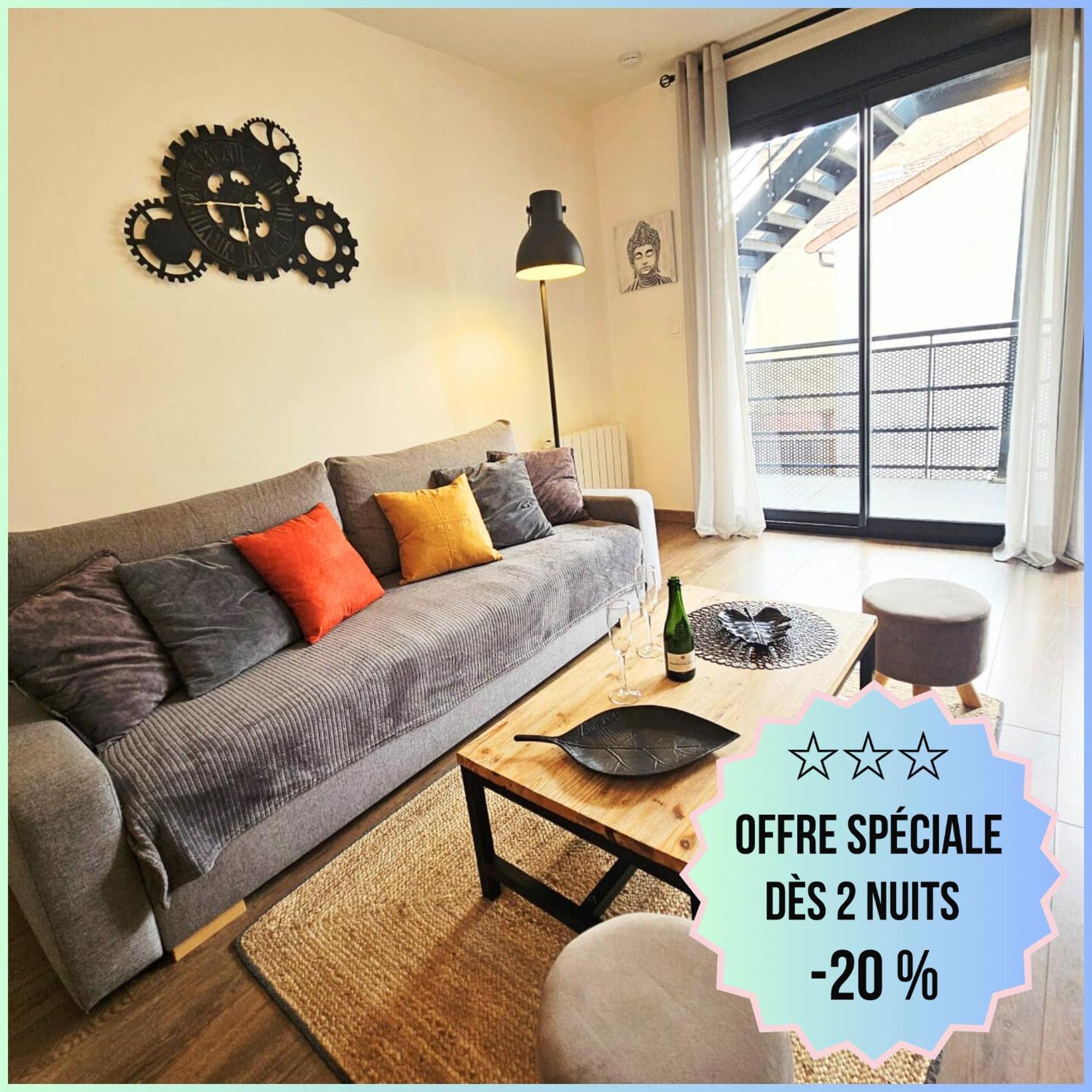 Passage Secret - Ideal Pro, Couples, Familles & Amis - Le Calme En Hypercentre - Wifi Haut Debit - Netflix - Machine A Laver - Gare, Cathedrale, Commerces, Restaurants & Transports En Commun A Moins De 10 Minutes A Pied Reims Bagian luar foto